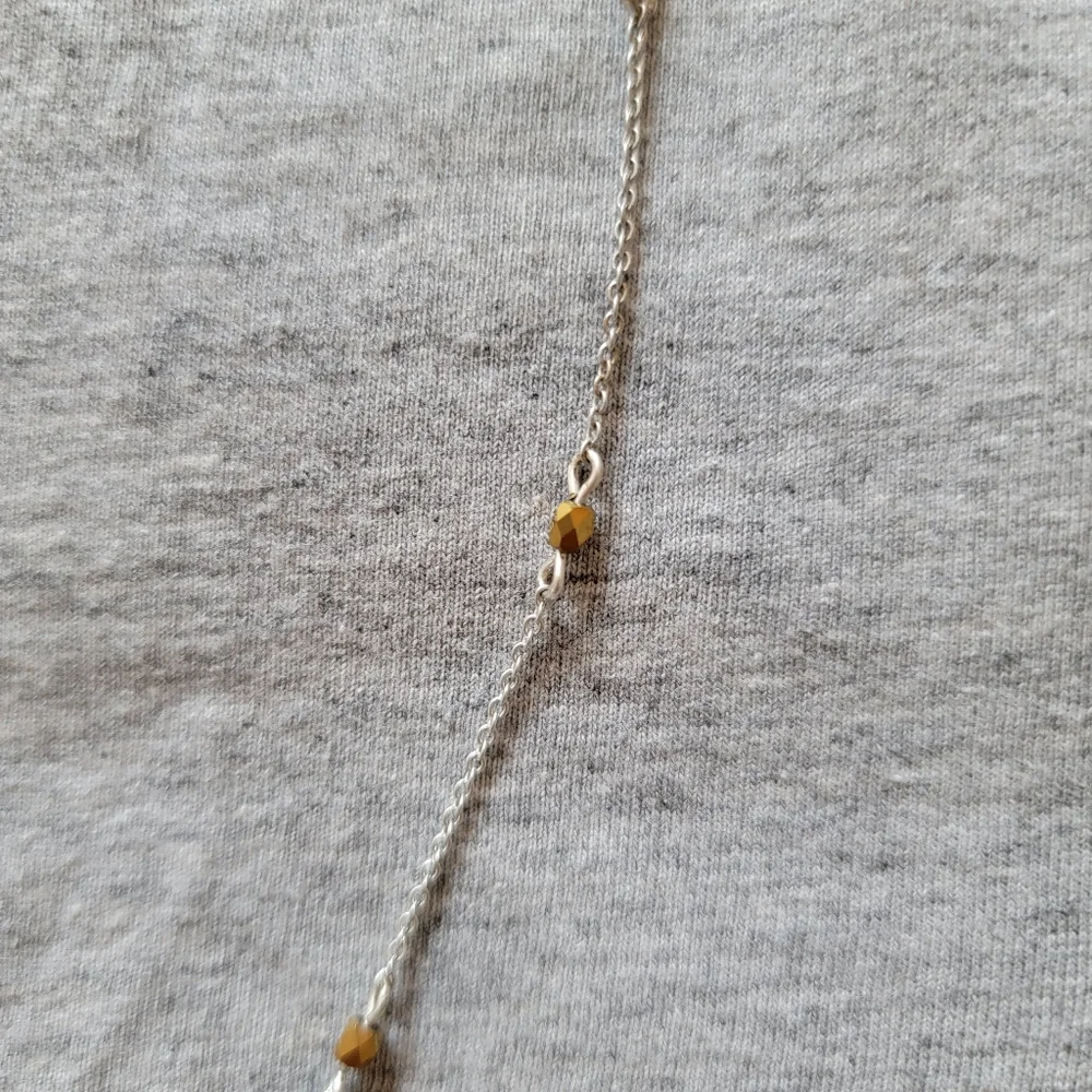 Coach || silver and gold flower charm necklace - Picture 3 of 6